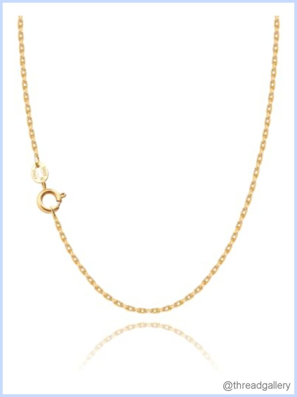 18k Gold Plated 925 Sterling Silver Cable Chain Necklace Women 18 Inch